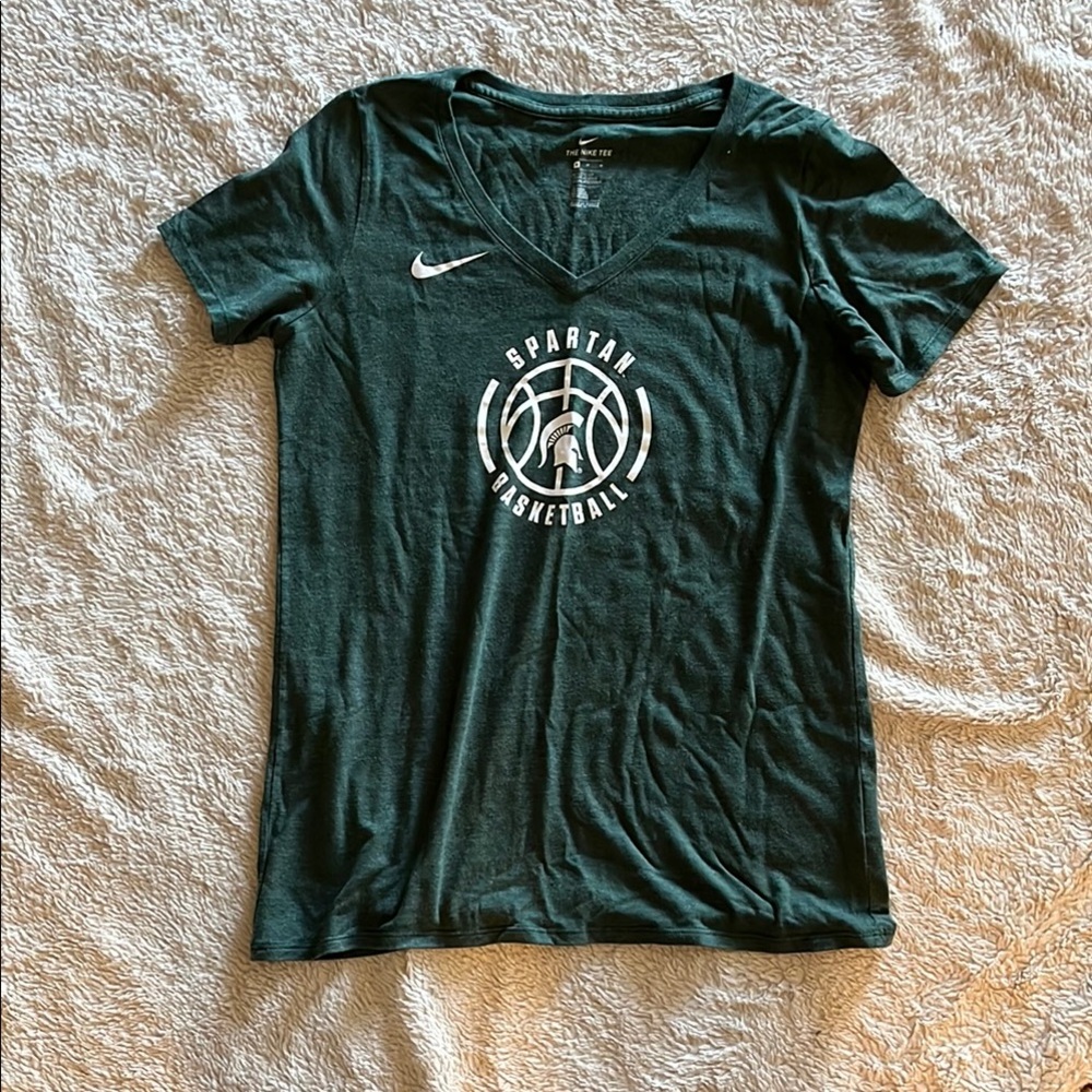 Nike Green Spartan Basketball T-Shirt